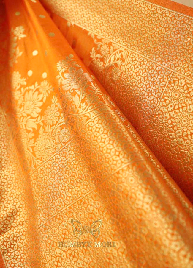 Tangy Orange Dola Silk