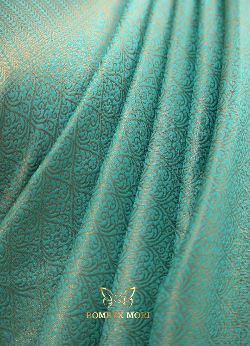 Blue Brocade Silk Saree