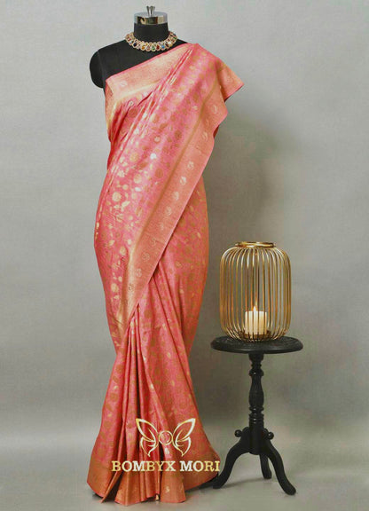 Pink Affair Dola Silk Saree