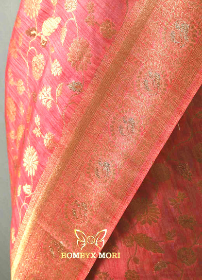 Pink Affair Dola Silk Saree