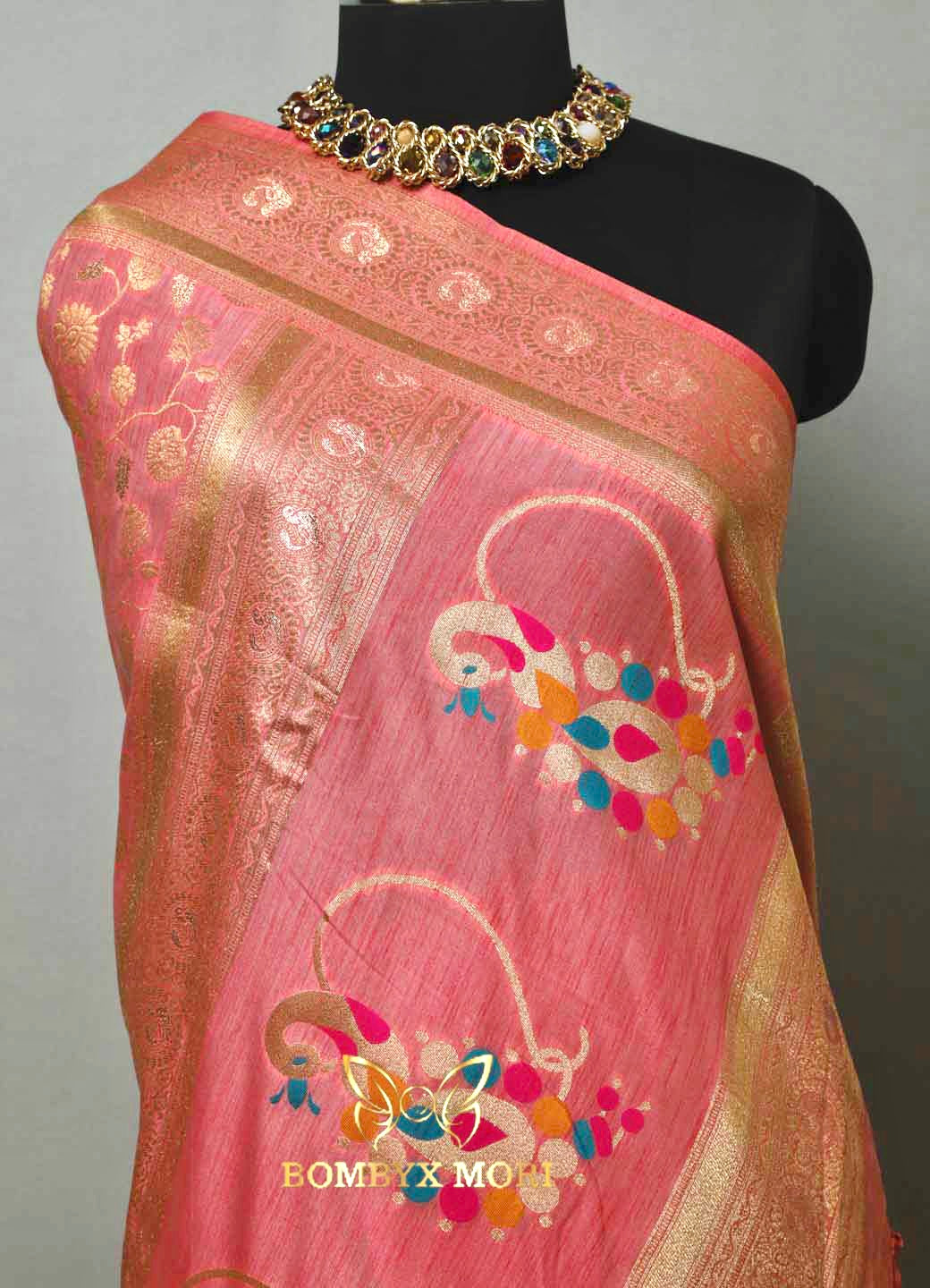 Pink Affair Dola Silk Saree